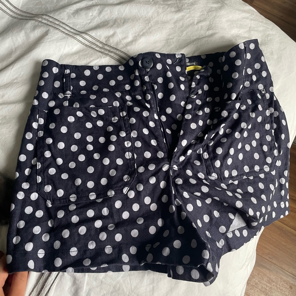Maeve polka dot shorts